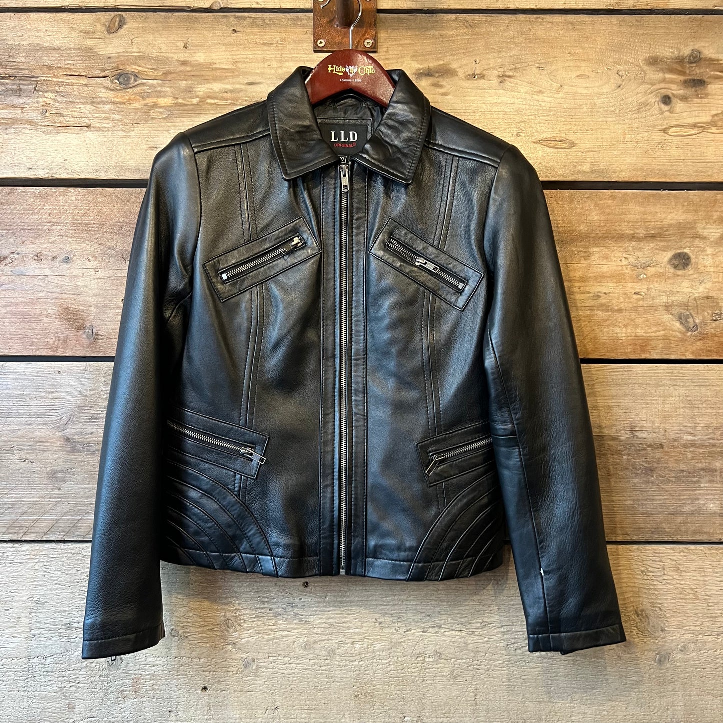 Gina Collar Jacket - Black