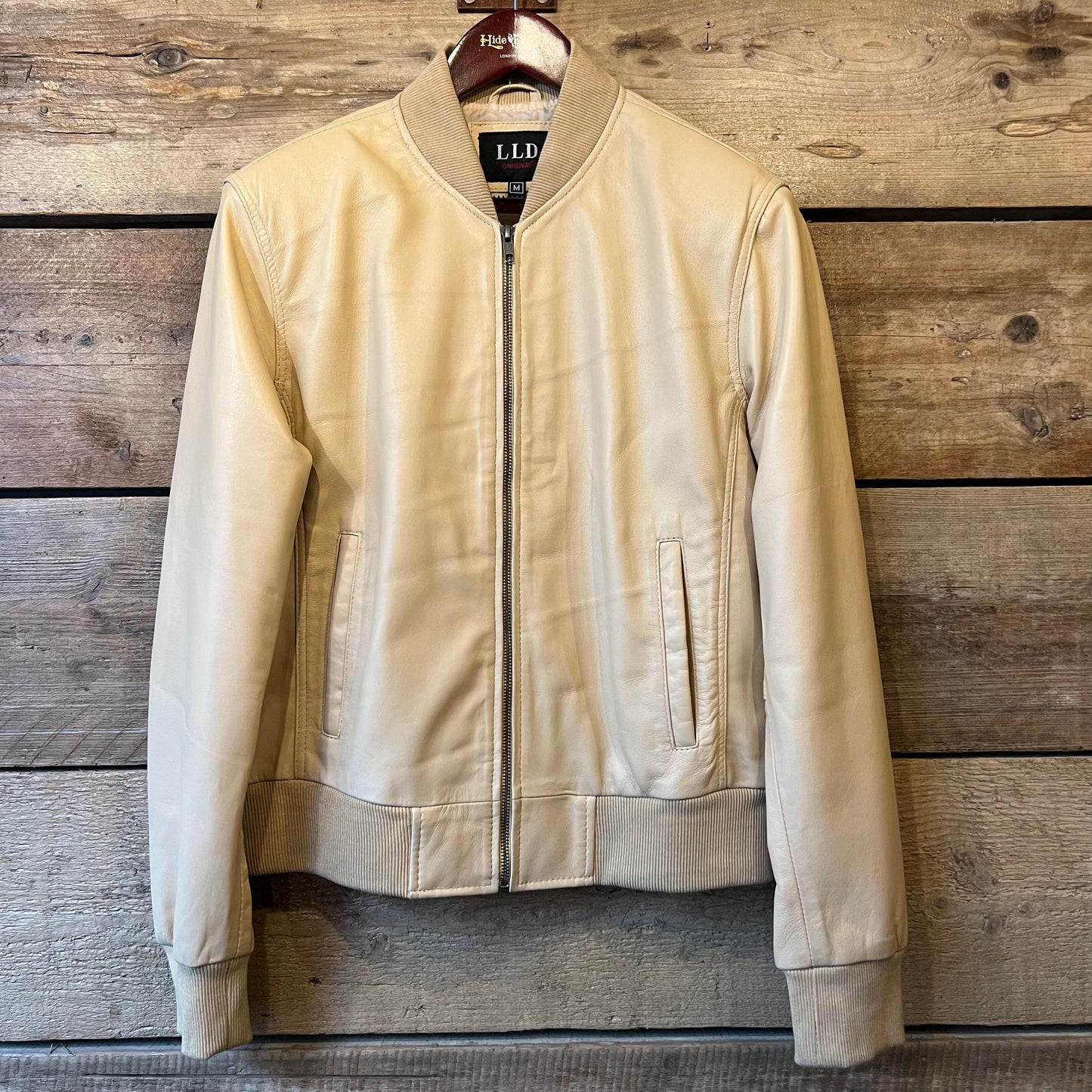 Short Bomber Jacket - Cream