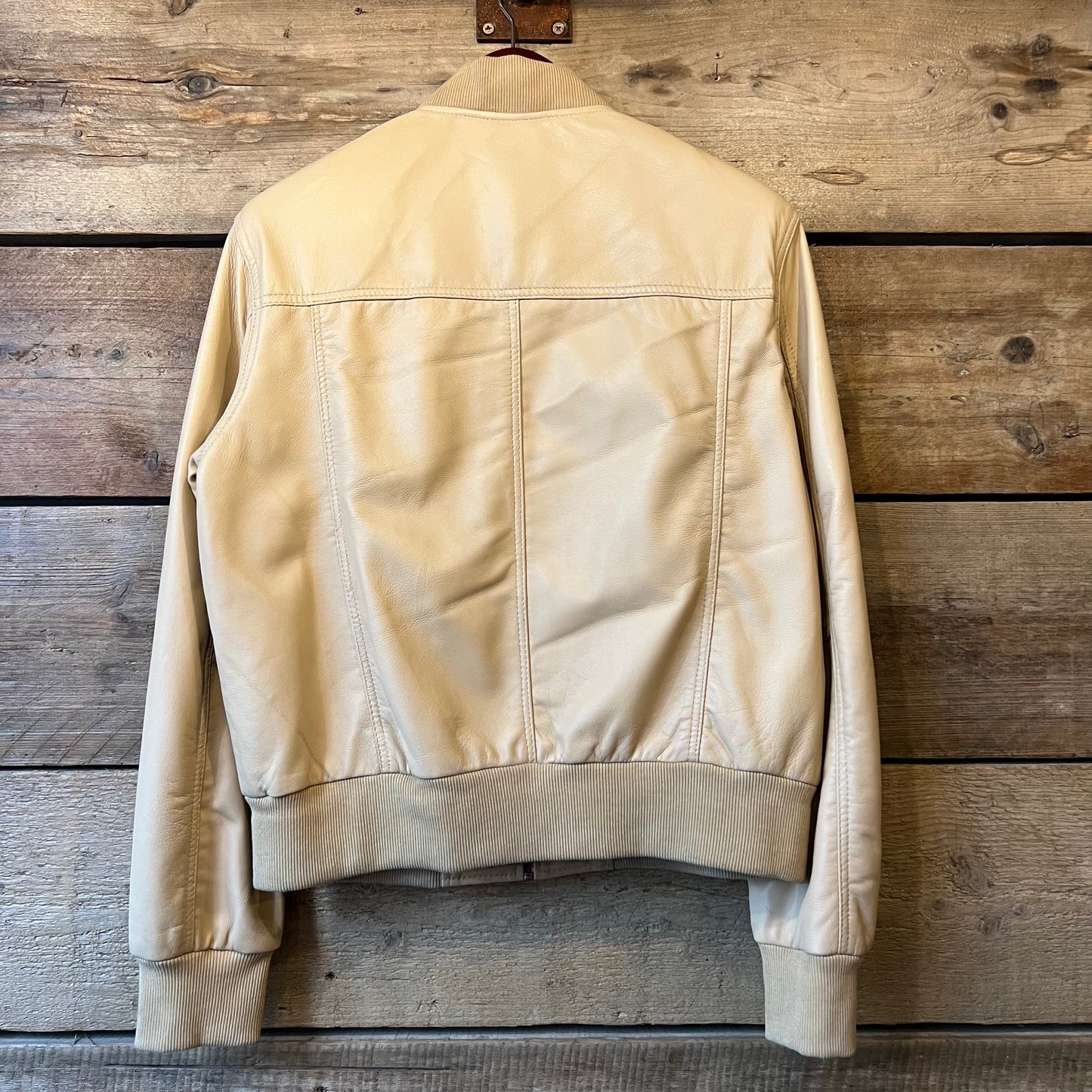 Short Bomber Jacket - Cream