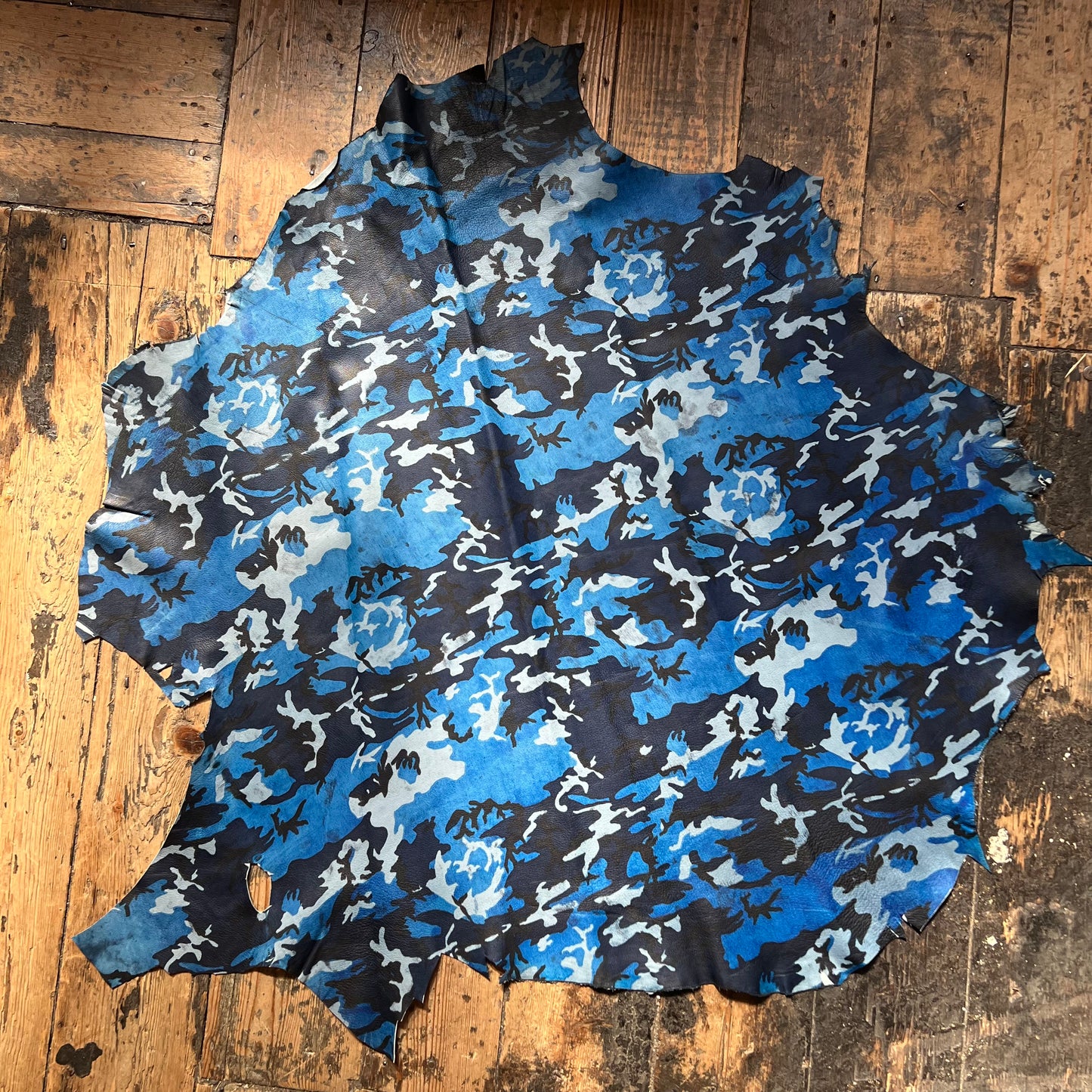 Blue Camo Print
