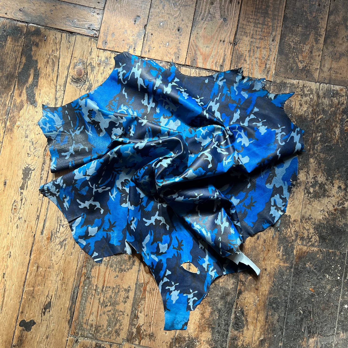 Blue Camo Print