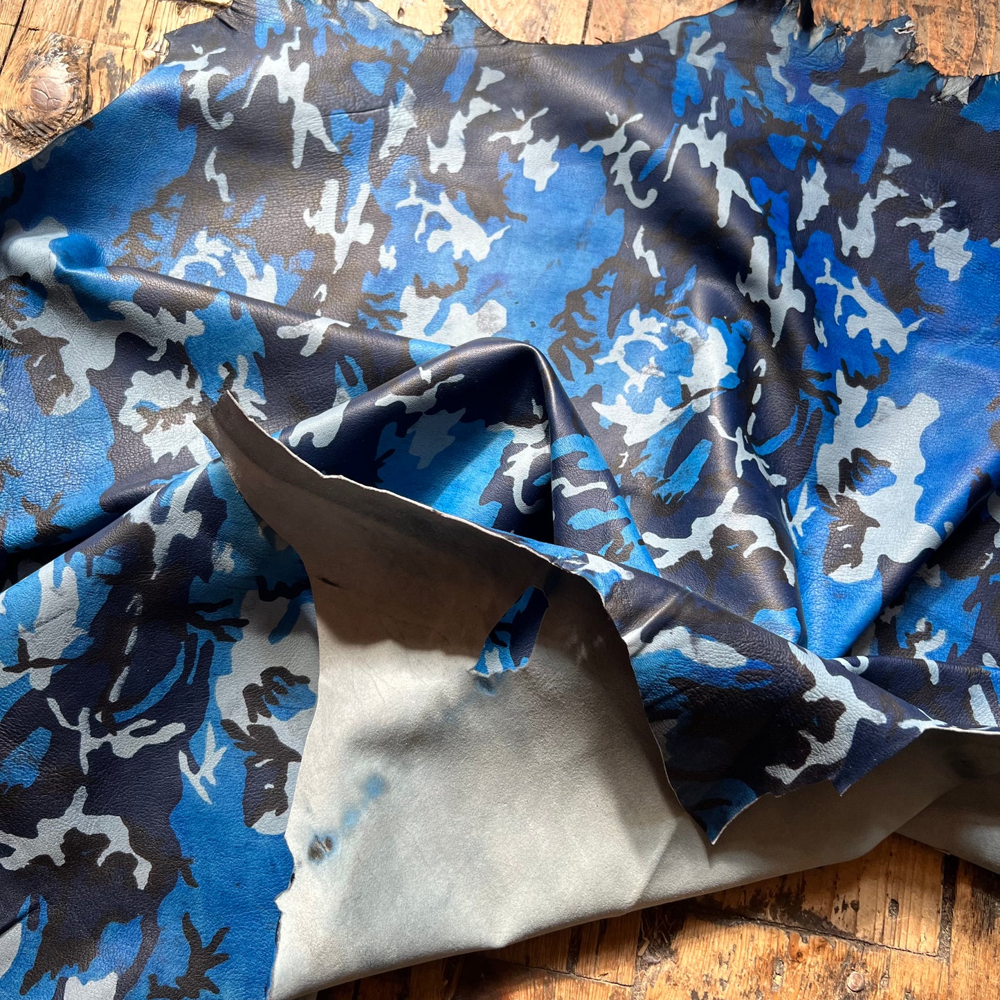 Blue Camo Print