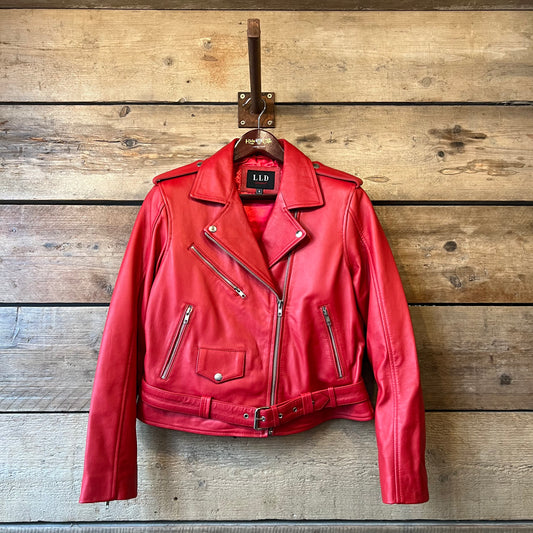 Brando Biker Jacket - Red